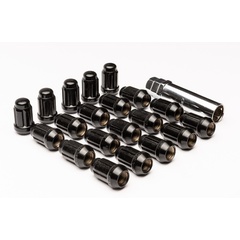 Geared/Bulge 'Class 10' Steel Wheel Nuts Electroplated Black