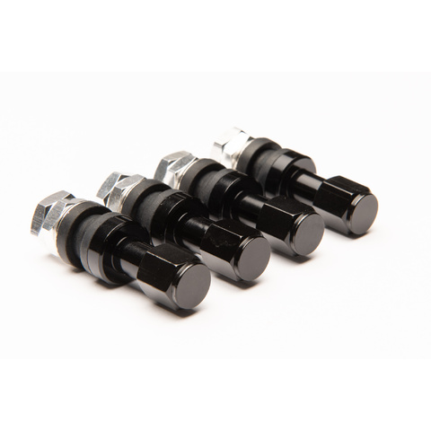 Duraluminium Valve Stems [Colour: Black]