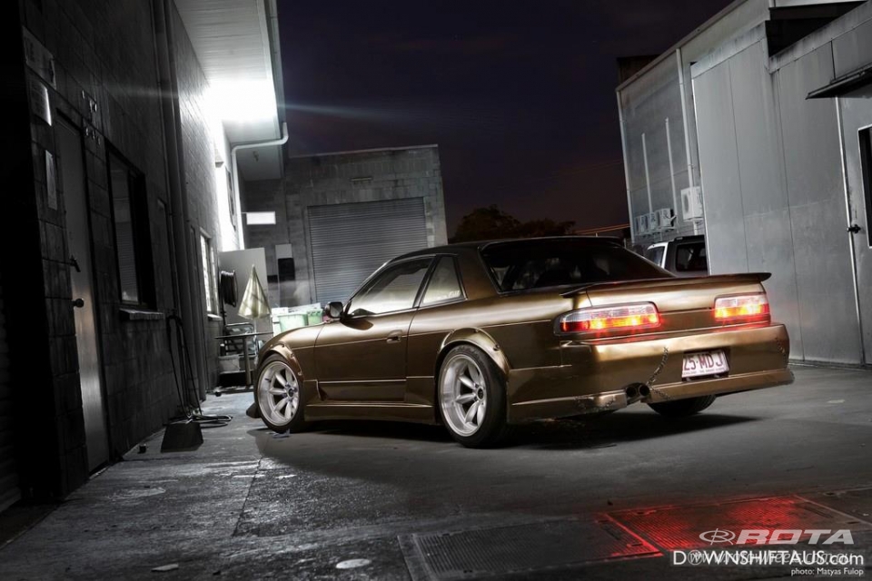 Crazy flared S13 custom painted black/bronze main image